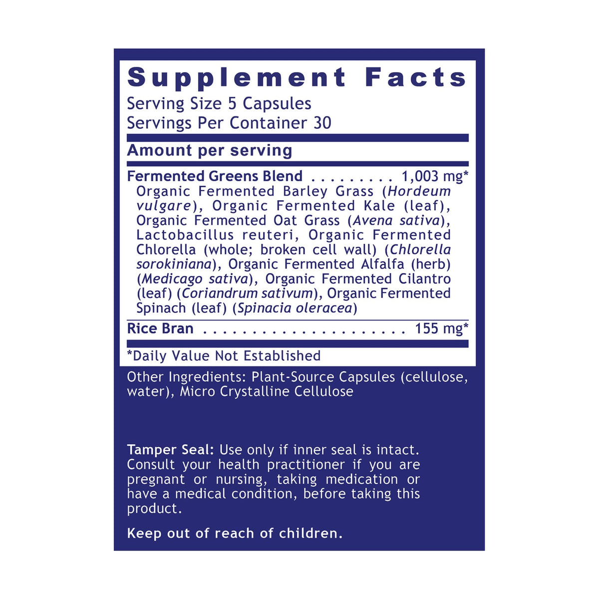 Quantum Nutrition Labs Quantum Fermented Greens- Super Greens Supplement, Superfood Blend, Organic Vitamins with Probiotic - Daily Greens with Spinach, Chlorella - Maple Wellness Supplements