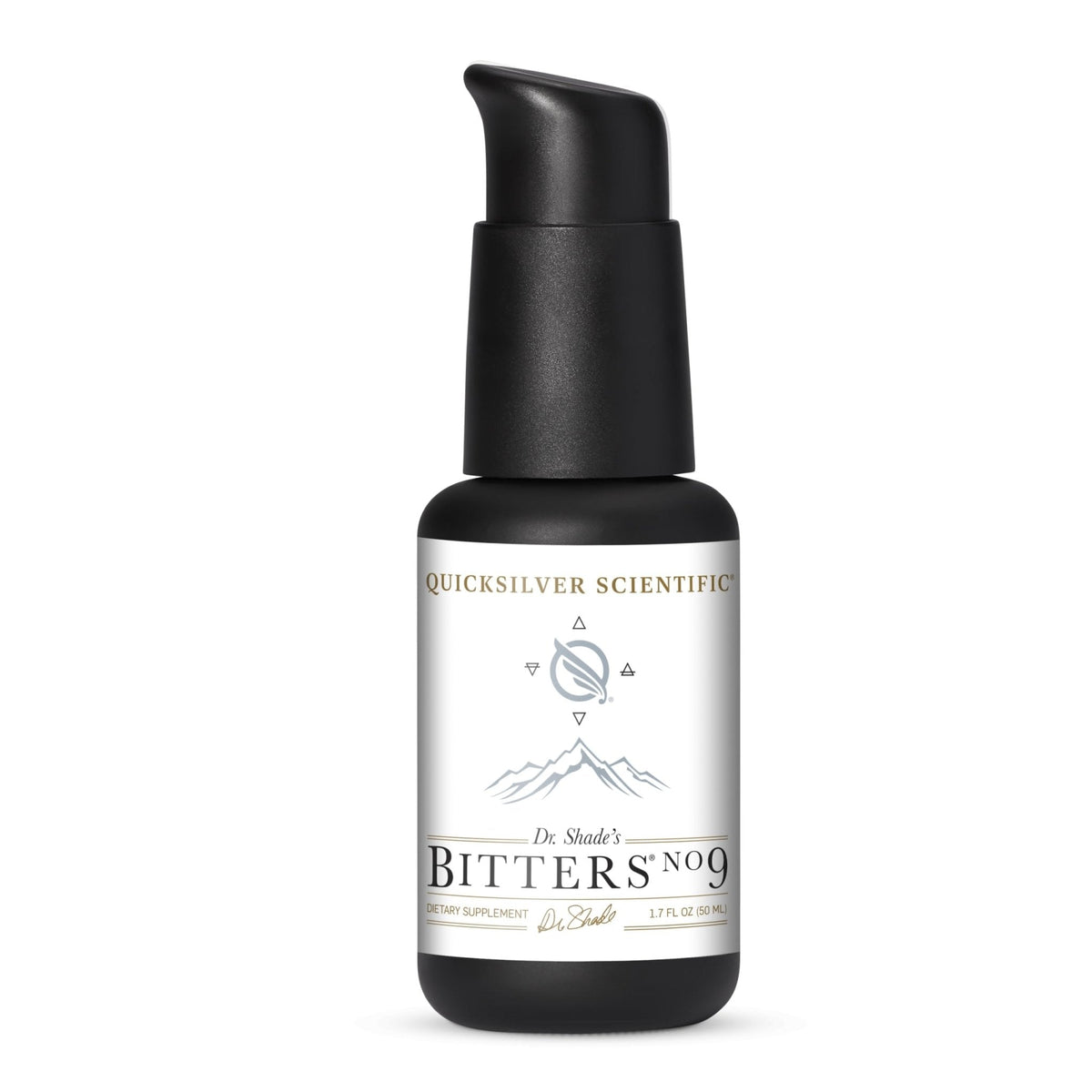 Quicksilver Scientific Dr. Shade's Bitters No. 9 - for Digestion - Fast Acting Liposomal Digestive Bitters with Milk Thistle, Burdock Root & Juniper Essential Oil - Digestive Support (50ml) - Maple Wellness Supplements