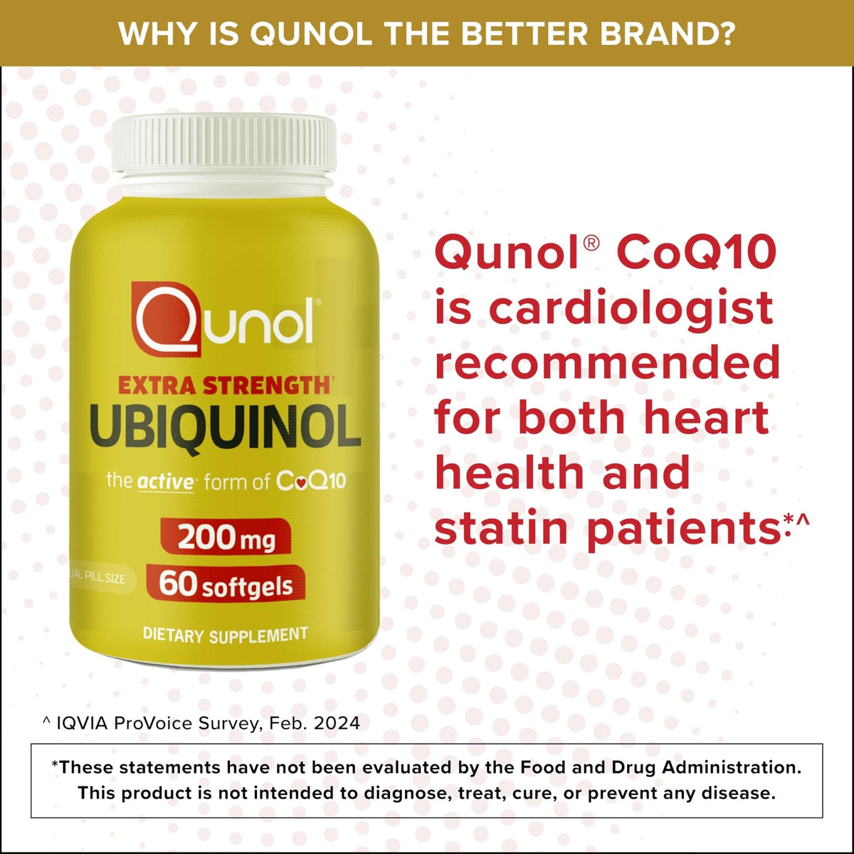 Qunol 200mg Ubiquinol, Powerful Antioxidant for Heart and Vascular Health, Essential for energy production, Natural Supplement Active Form of CoQ10, 60 Count - Maple Wellness Supplements