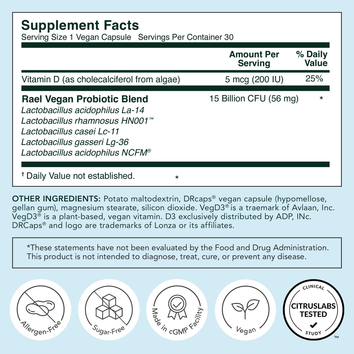 Rael Probiotics for Women - pH Balance Supplement with Prebiotics, Vaginal Immune Health (30 Servings) - Maple Wellness Supplements