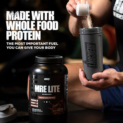 REDCON1 MRE Lite Whole Food Protein Powder, Vanilla - Low Carb & Whey Free Meal - Maple Wellness Supplements