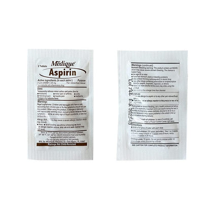 Rescue Essentials Medications Dose Pack–First Aid Refill Kit with Ibuprofen, Acetaminophen, Aspirin, Antihistamine, Anti-Diarrheal & Antacid– Compact Emergency Travel & IFAK Supply-1 Module (30 Doses) - Maple Wellness Supplements