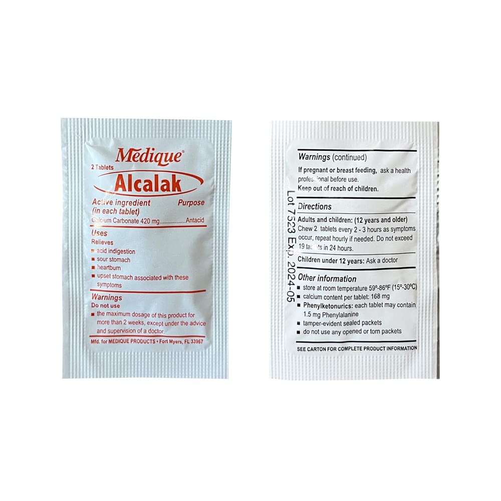 Rescue Essentials Medications Dose Pack–First Aid Refill Kit with Ibuprofen, Acetaminophen, Aspirin, Antihistamine, Anti-Diarrheal & Antacid– Compact Emergency Travel & IFAK Supply-1 Module (30 Doses) - Maple Wellness Supplements