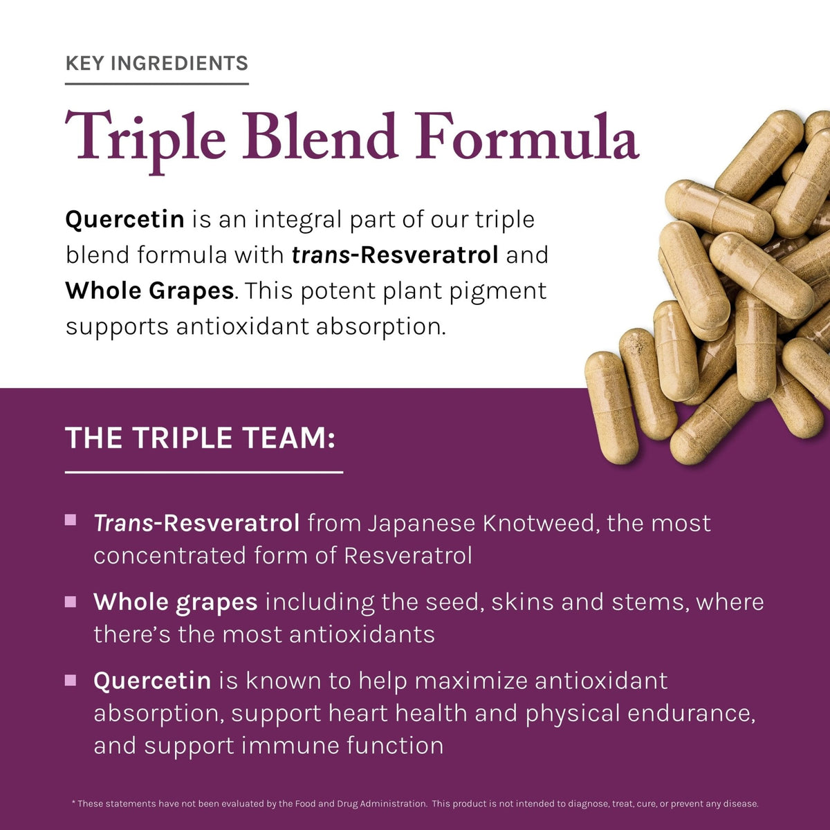 Reserveage Beauty, Resveratrol 500 mg with Pterostilbene, Antioxidant Supplement for Immune Support & Heart Health, Supports Healthy Aging - Maple Wellness Supplements