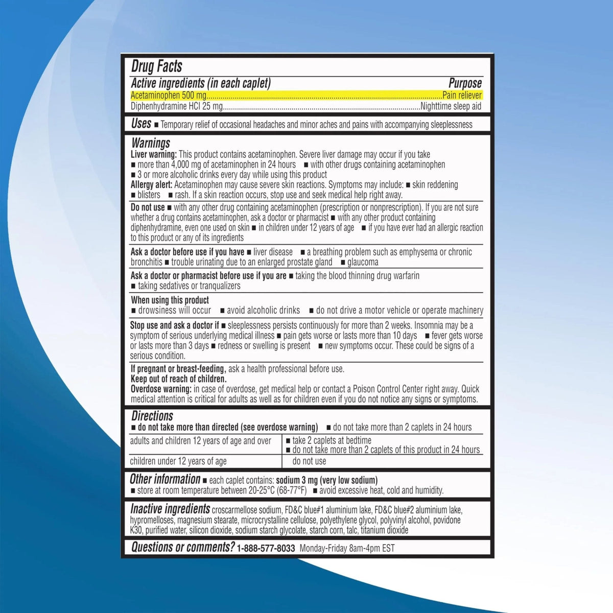 Right Remedies Extra Strength Pain Relief PM & Nighttime Sleep Aid Caplets,(300 count), Acetaminophen 500 mg & Diphenhydramine HCl 25 mg, Non-Habit Forming, Compare to Active ingredients of Tylenol PM - Maple Wellness Supplements