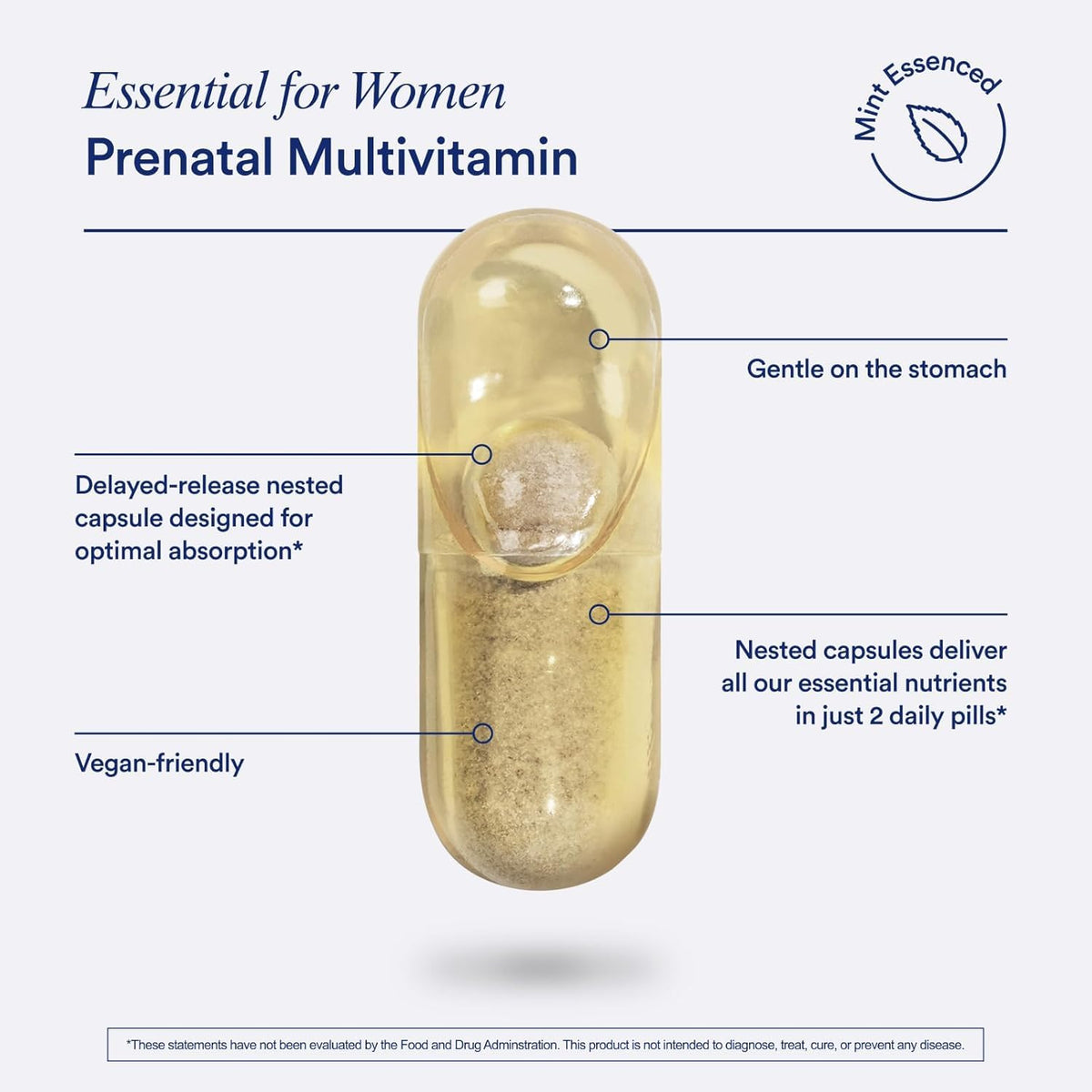 Ritual Prenatal Multivitamin for Women - Key Essential Vitamins and Minerals to Support Mom and Baby During Pregnancy* - Folate, Choline, Omega-3 DHA, Iron - Maple Wellness Supplements
