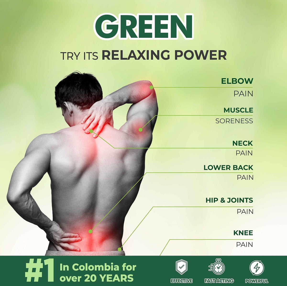 Ross D'Elen Green Menthol Gel - Large Size Single Pack - Maple Wellness Supplements