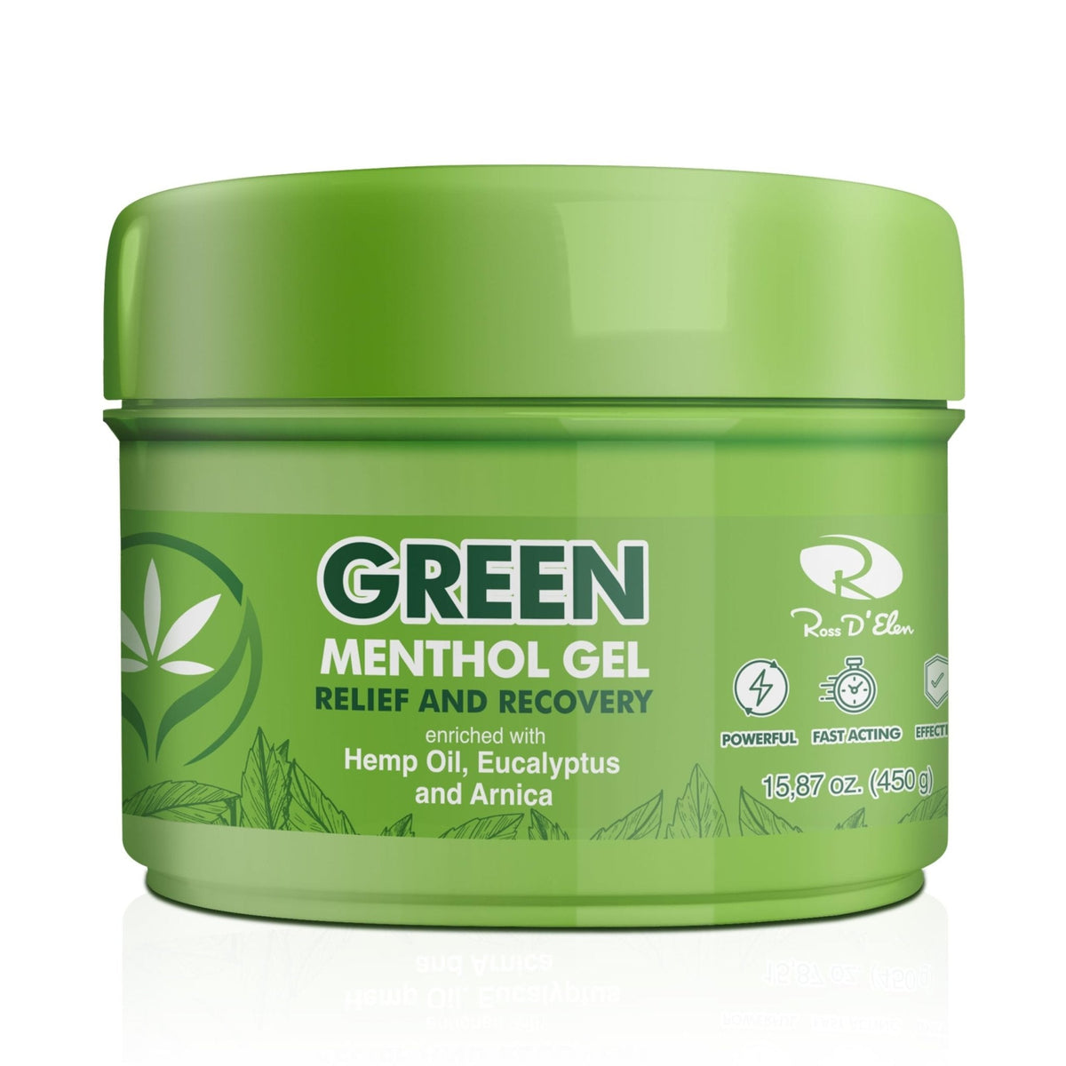 Ross D'Elen Green Menthol Gel - Large Size Single Pack - Maple Wellness Supplements