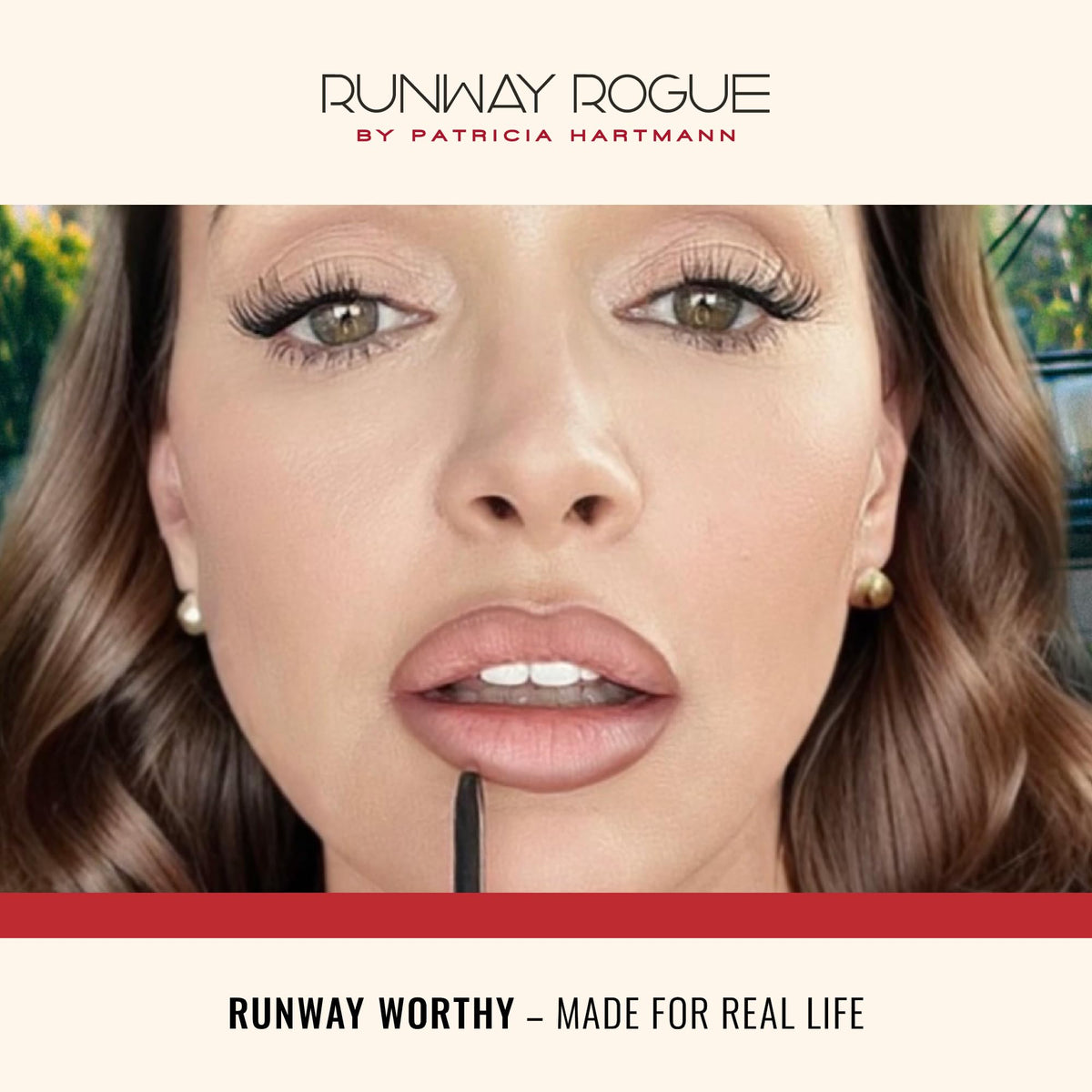 Runway Rogue Designer Liner Lip Pencil, Matte Cool Berry-Rose Lip Liner Pencil and Lip Liner Sharpener, ‘Camera Ready’ - Maple Wellness Supplements