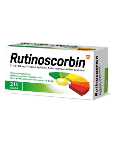 Rutinoscorbin Vitamin C RUTINOSCORBIN - 210 tabs - Colds, Viral infections, Flu - Maple Wellness Supplements
