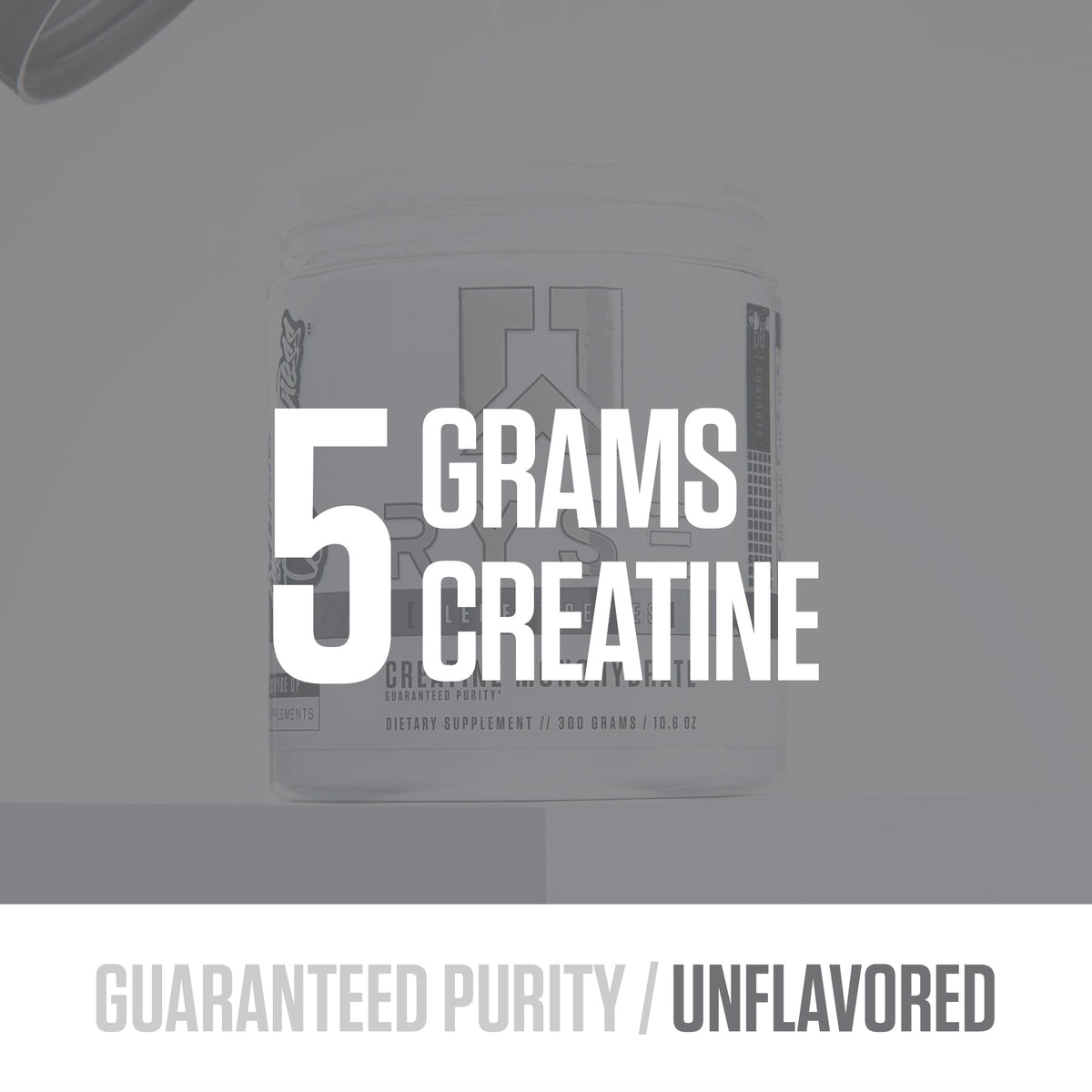 RYSE Creatine Monohydrate Powder - Unflavored - Supports Men & Women Lean Muscle Growth, Strength, Power, and Endurance - Helps Reduce Fatigue and Improve Workout Recovery - 100 Servings. - Maple Wellness Supplements
