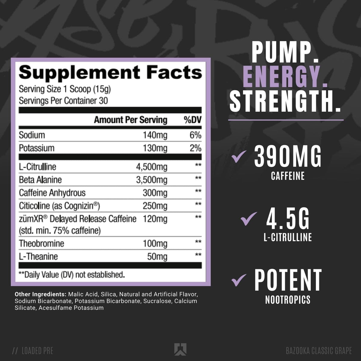 RYSE Up Supplements Loaded Pre Workout Powder Supplement for Men & Women - Maple Wellness Supplements