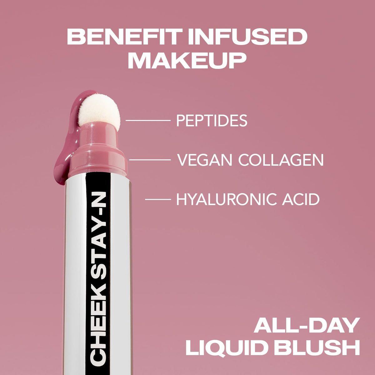 Sacheu Cheek STAY-N Liquid Blush for Cheeks — High Pigment, Buildable, Lightweight Cream Blush for Dewy & Radiant Flushed Cheeks — Long-lasting & Cruelty Free, I'm Guilty - Maple Wellness Supplements