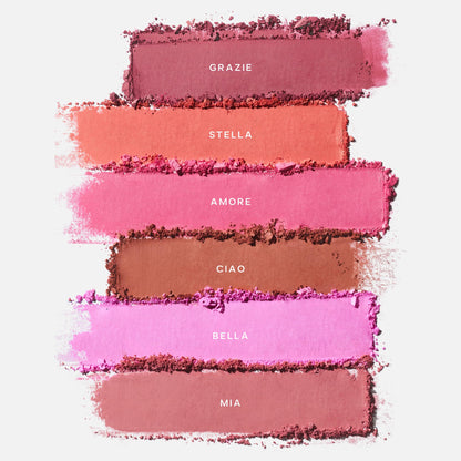 Saie Cheek Flush Duo - Dew Liquid Blush (.40 oz, Flirty), SuperSuede Baked Powder Blush (.01 oz, Amore) - Layerable, Skin-Nourishing Blushes for a Seamless Radiant Finish - Maple Wellness Supplements