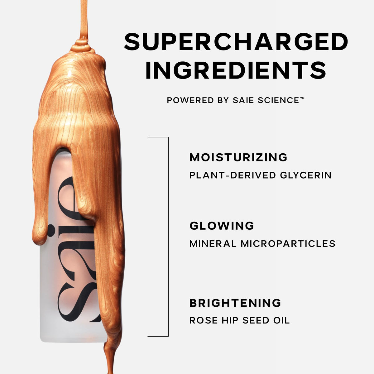 Saie Dewy Glow Duo - Dew Liquid Blush Lady (.40 oz), Mini Glowy Super Gel Warmglow (.5 oz) - Radiant Cheek Tint & Illuminating Primer for a Natural, Lit-From-Within Finish - Maple Wellness Supplements