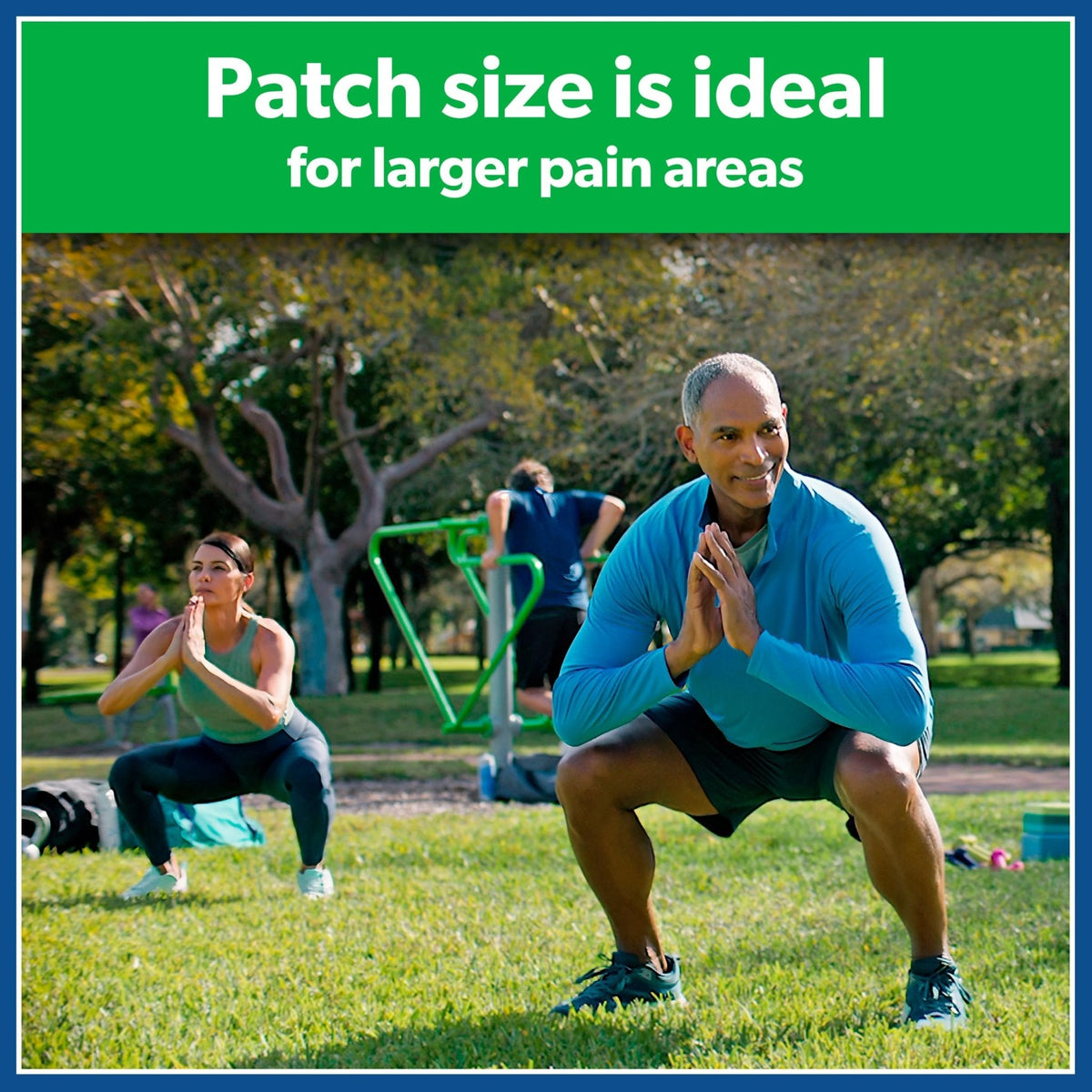 Salonpas Pain Relieving Patch, Large, 6 Count, for Back, Neck, Shoulder, Knee Pain and Muscle Soreness, 8 Hour Pain Relief - Maple Wellness Supplements