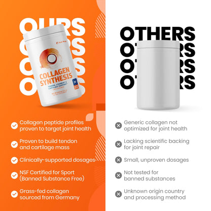 SaltWrap Collagen Synthesis - Collagen Peptides for Joints with Fortigel, Tendoforte, Best Collagen Powder for Tendons, Ligaments, and Cartilage Recovery and Repair, NSF Certified for Sport - Maple Wellness Supplements