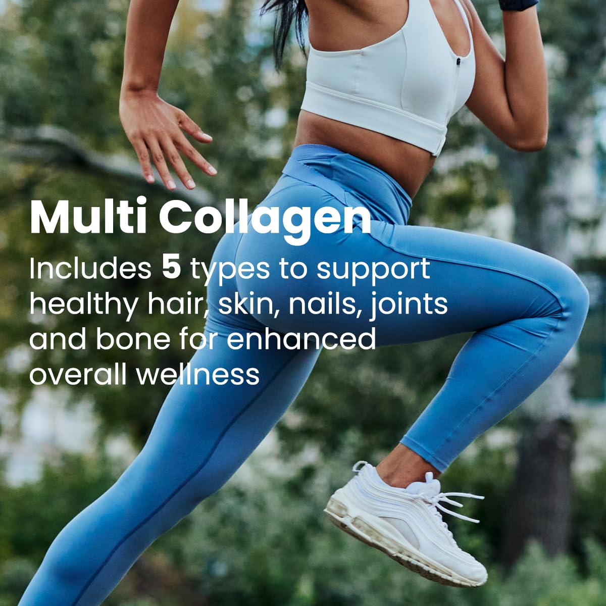 Sanar Naturals Multi Collagen Pills Type I, II, III, V, X | Extra Strength Hair, Nail, Skin, Bone & Joint Support | Hydrolyzed Collagen Supplement for Women and Men | Non-GMO, 150 Capsules - Maple Wellness Supplements