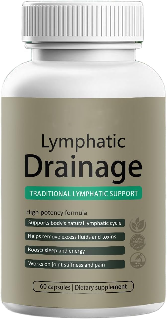 Sculptique Lymphatic Drainage Capsules, New Maximum Potency Formula with Dandelion Extract, Cleavers Extract - Supports Cellulite Reduction 60 Capsules - Maple Wellness Supplements