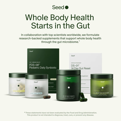Seed DM-02 Daily Multivitamin - 100% DV Essential Vitamins and Minerals for Women & Men - Helps Fill Daily Nutrient Gaps - Immune, Bone, Hair, Skin & Nails Health - Vegan - 30 Capsules (30-Day Supply) - Maple Wellness Supplements