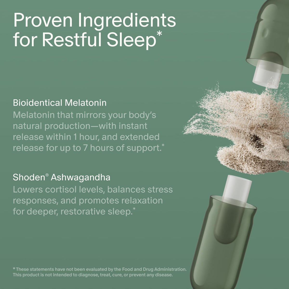 Seed PM-02 Sleep + Restore - Sleep Aid for Women & Men - Non-Habit Forming Bioidentical Melatonin & Ashwagandha - Vegan & Shelf-Stable - 30 Capsules (30-Day Supply) - Maple Wellness Supplements