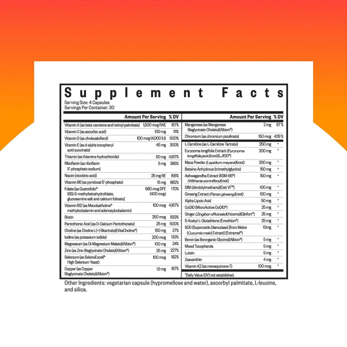 Seeking Health Optimal Man - Multivitamin Supplement with Zinc, Active Folate, & Alpha-Lipoic Acid - Multivitamin Supports Energy & Brain Health - Support Healthy Aging - Maple Wellness Supplements
