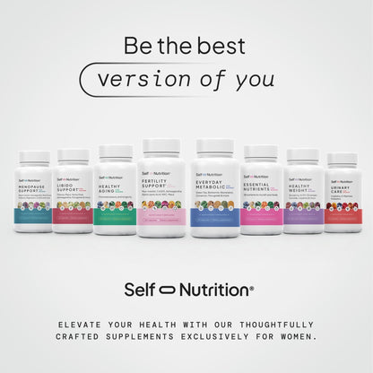SELF NUTRITION Menopause Support for Women -All-Natural, Hormone-Free Perimenopause & Menopause Support. Unique Blend for Hot Flashes, Mood, Energy, Sleep & More. Vegan, Gluten-Free, 60 Capsules. - Maple Wellness Supplements