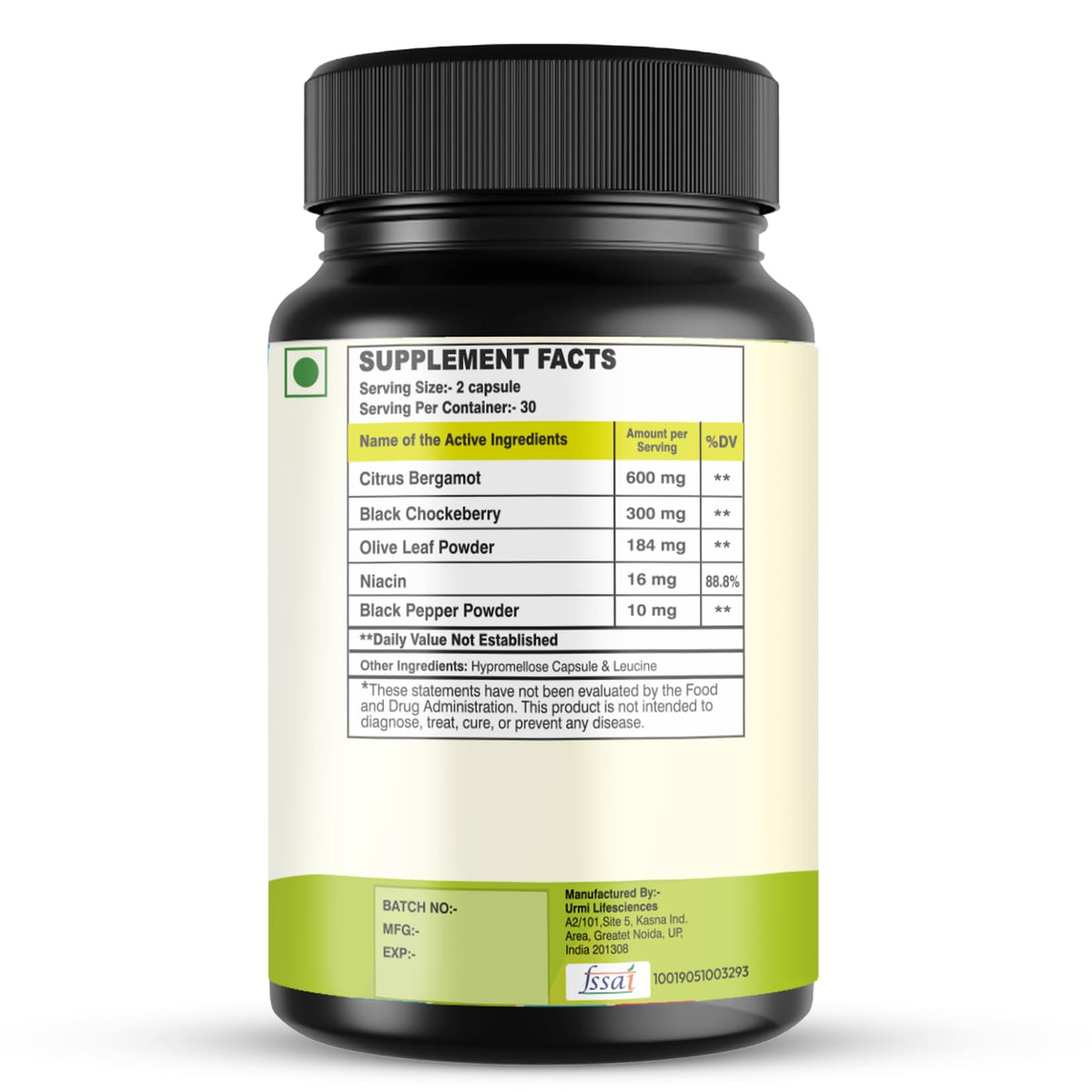 SETNUTRA Well From Within 5 in 1 Citrus Bergamot Supplement with Black Chokeberry Olive Leaf Niacin & Black Pepper | Heart Health Support Antioxidant Boost | Non GMO Gluten Free Capsules (60 Count) - Maple Wellness Supplements