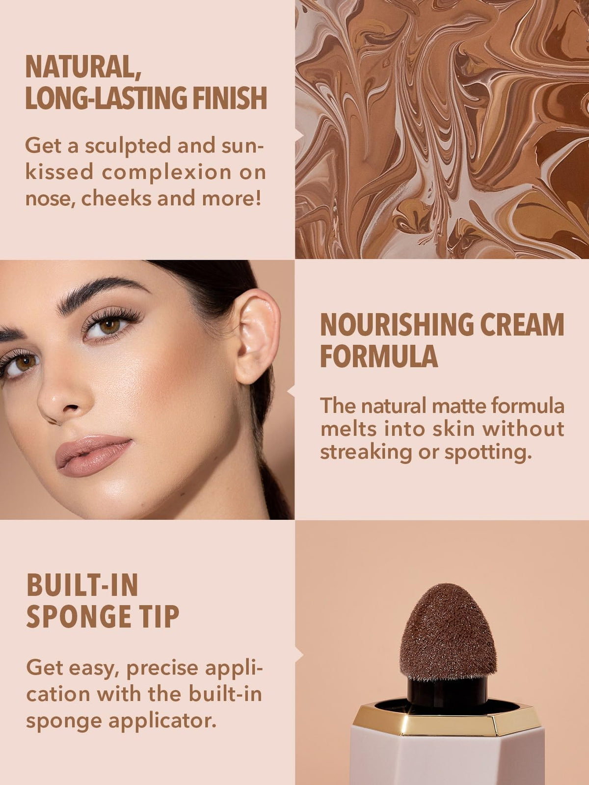 SHEGLAM Sun Sculpt Liquid Contour Stick Long Lasting Cream Bronzer Makeup-Warm Honey - Maple Wellness Supplements