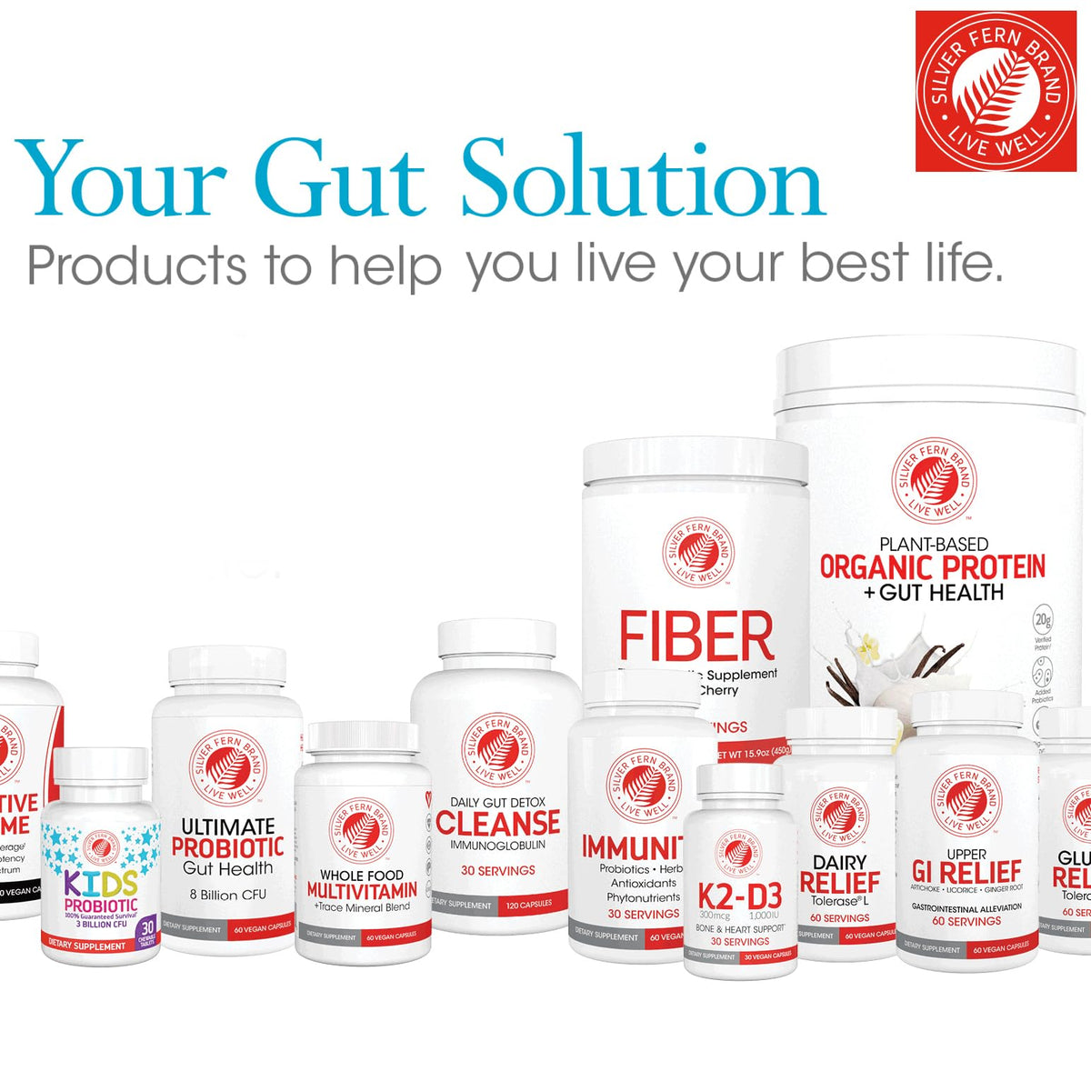 Silver Fern Brand Regularity Digestive Supplement - 2 Bottles = 60 Capsules = 60 Day Supply - Mucosave FG (Prickly Pear Polysaccharides - Maple Wellness Supplements
