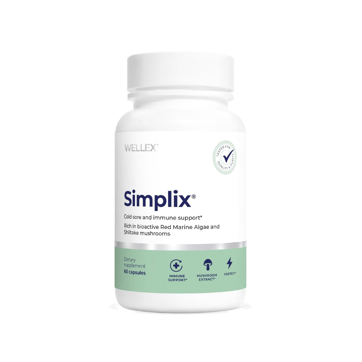 Simplix | Natural Supplement to Strengthen The Immune System | Respond to Outbreaks | Source of Highly Researched Mushroom & Seaweed Polysaccharides 60 Veggie Capsules (1 Pack) - Maple Wellness Supplements