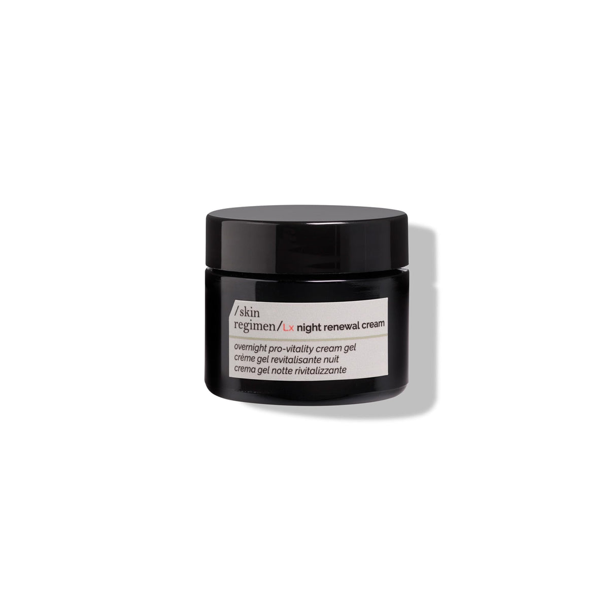 /skin regimen/ Lx Night Renewal Cream, Overnight Pro-Vitality Gel, Exfoliates, Renews, Brightens, Longevity Complex™, Gluconolactone, Alpha-Glucan, Clean Beauty, Vegan, 1.69 Fl Oz - Maple Wellness Supplements