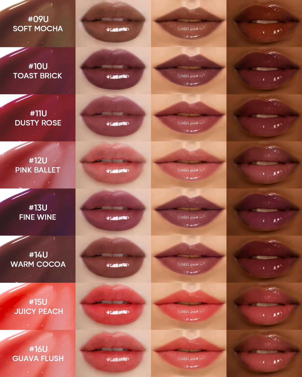 SKINTIFIC Peptide Brightening Lip Serum, Hydrating & Plumping Tinted Lip Gloss, Moisturizing Lip Balm with Polypeptides - Maple Wellness Supplements