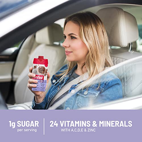 SlimFast Protein Shake with Caffeine, Caramel Macchiato- 20g Protein, Meal Replacement - Maple Wellness Supplements