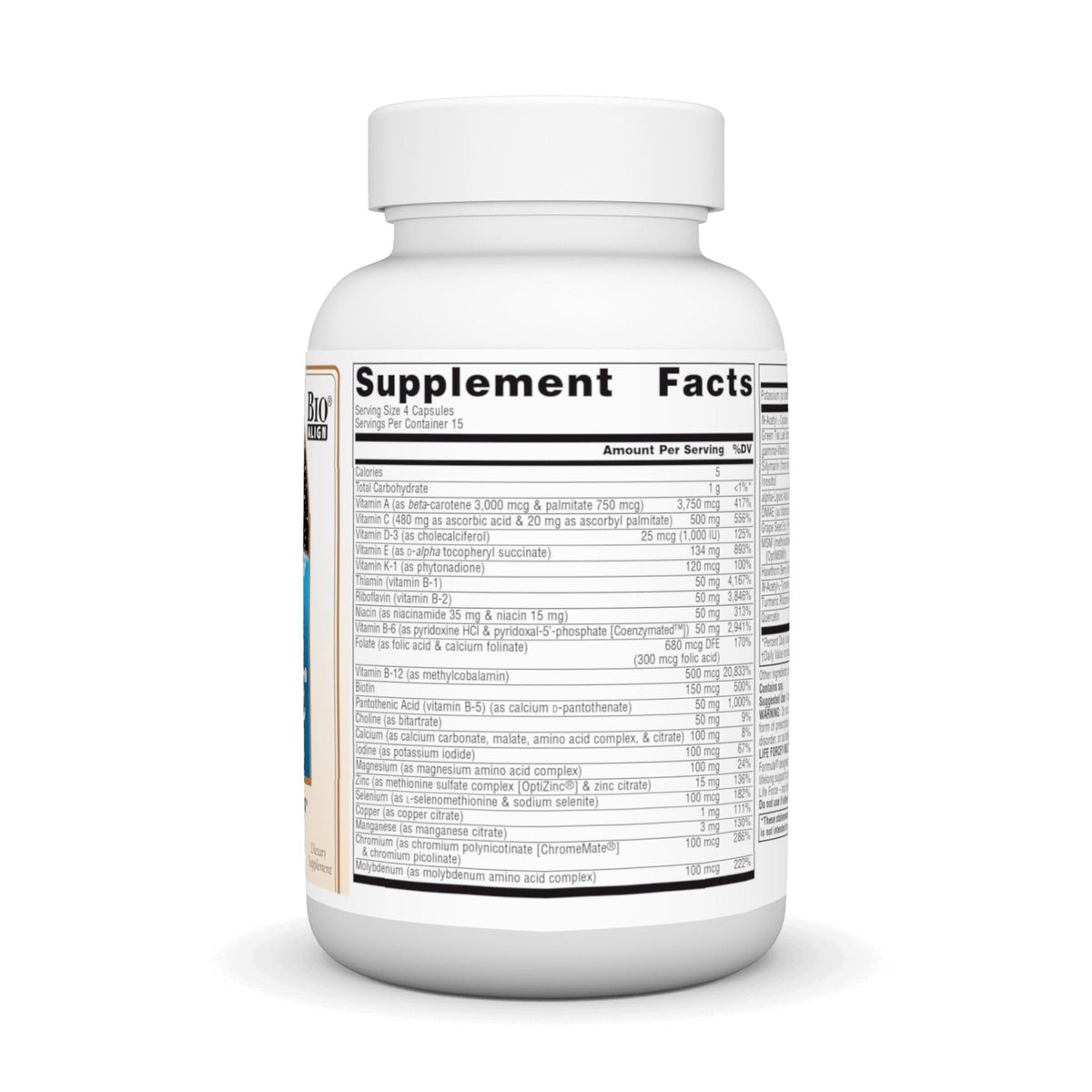 Source Naturals Life Force Multiple Iron Free Daily Multivitamin High Potency Essential Vitamins, Minerals, Antioxidants & Nutrients - Energy & Immune Boost* - 60 Capsules - Maple Wellness Supplements