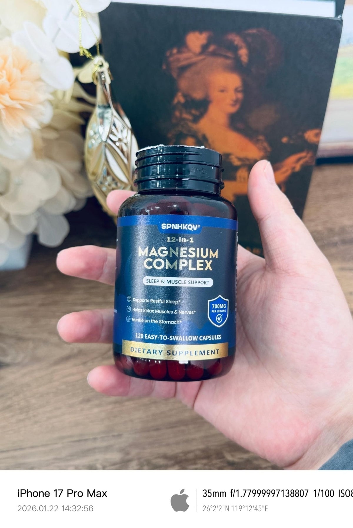 SPNHKQV Magnesium 12-in-1 Complex Supplement – 700mg High Absorption Magnesium Glycinate Capsules for Women & Men – Muscle, Nerve & Sleep Support – 120 Vegan Capsules - Maple Wellness Supplements