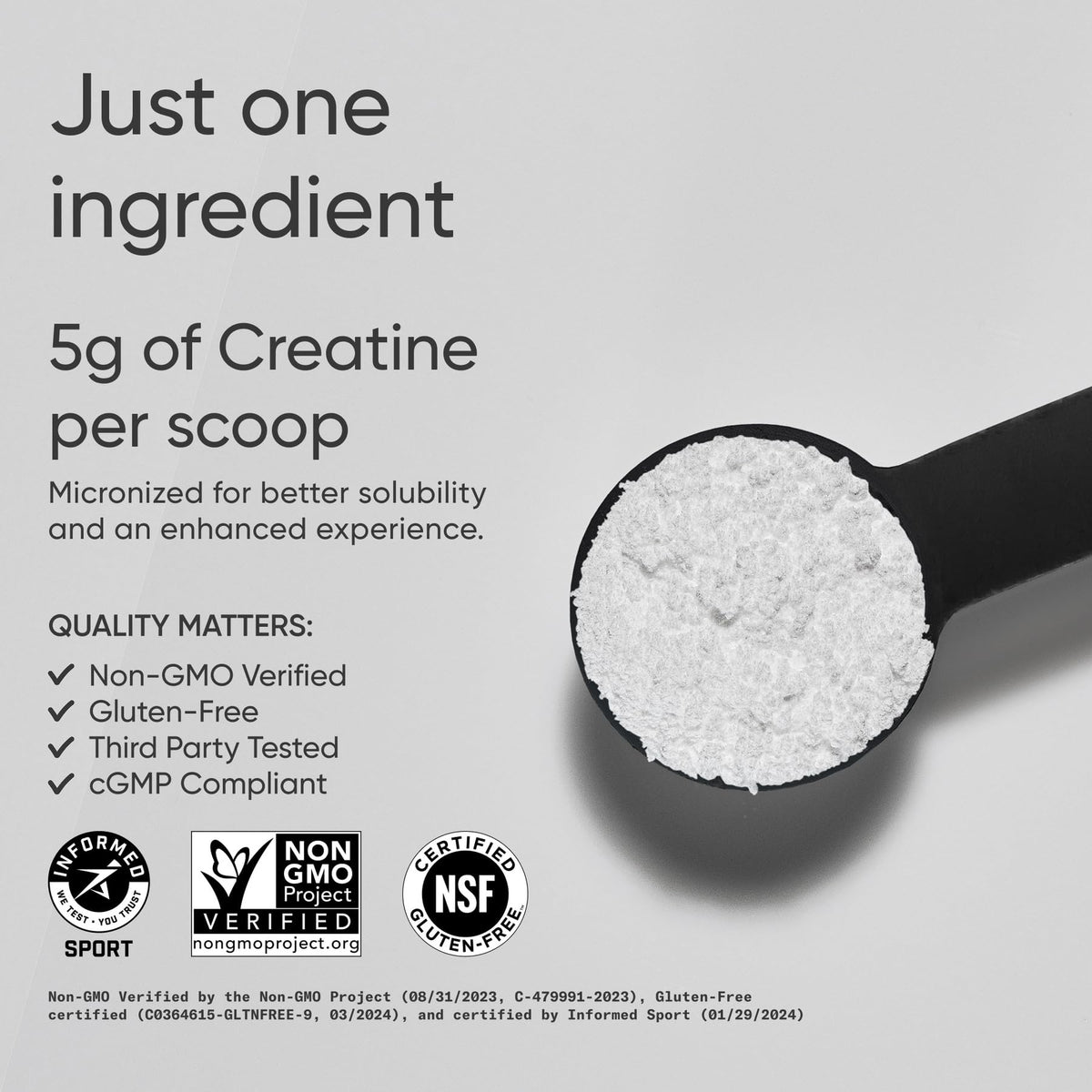 Sports Research Creatine Monohydrate - Gain Lean Muscle, Improve Performance and Strength and Support Workout Recovery - 5 g Micronized Creatine - 10.58 oz - Maple Wellness Supplements