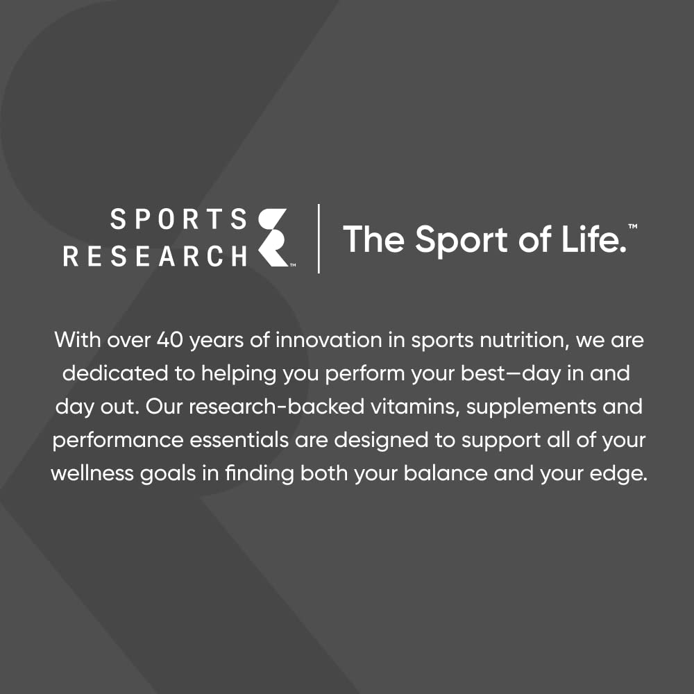 Sports Research Whey Protein Isolate - Sports Nutrition Protein Powder 25g per Serving - Maple Wellness Supplements