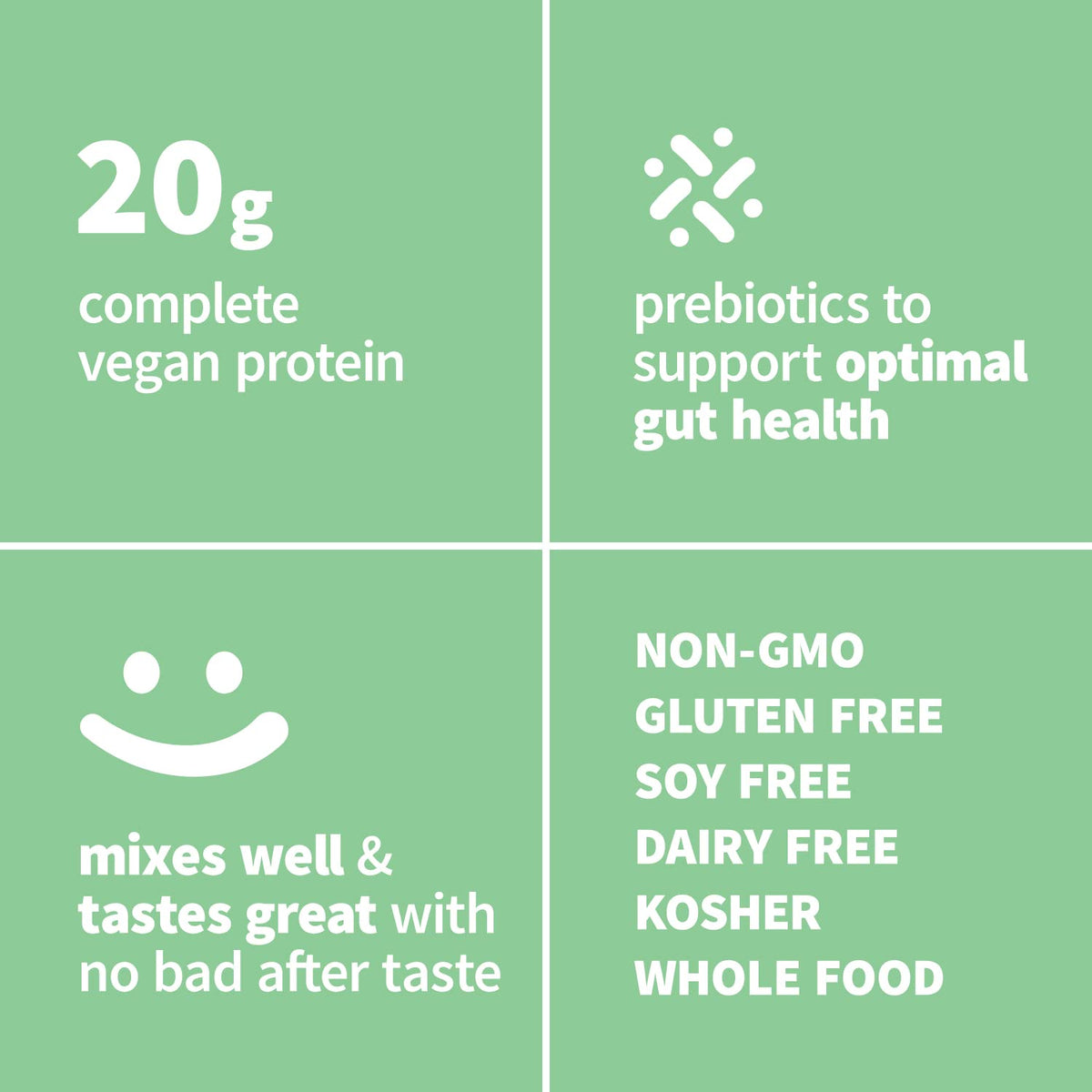 Sprout Living Epic Protein, Plant Based Protein & Superfoods Powder, Vanilla Lucuma Powder | 20 Grams Organic Protein Powder, Vegan, Non Dairy, Non-GMO, Gluten Free, Low Sugar (1 Pound, 12 Servings) - Maple Wellness Supplements