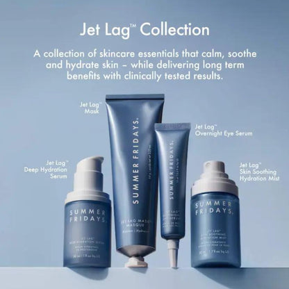 Summer Fridays Jet Lag Skin Soothing Hydration Face Mist - Ultra-Fine Facial Spray & Hydrating Mist to Comfort, Soothe & Help Provide Protective Moisture Barrier Support for Glowing Skin (1.7 Fl Oz) - Maple Wellness Supplements
