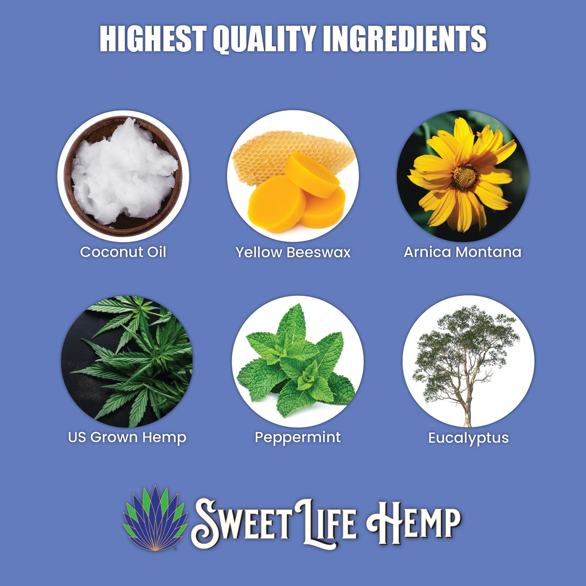 Sweet Life | Hemp Salve Stick | 2000mg | Small Business | Organic | Body Balm | Muscle Comfort - Maple Wellness Supplements