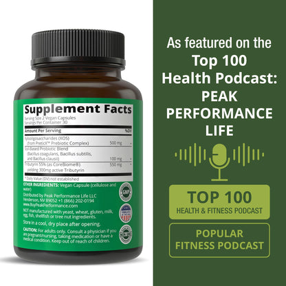 Synbiotic = Prebiotic + Probiotic + Postbiotic 3-in-1 Supplement with Clinically Tested Ingredients - Pre and Probiotics Plus Important Tributyrin CoreBiome for Gut - Maple Wellness Supplements