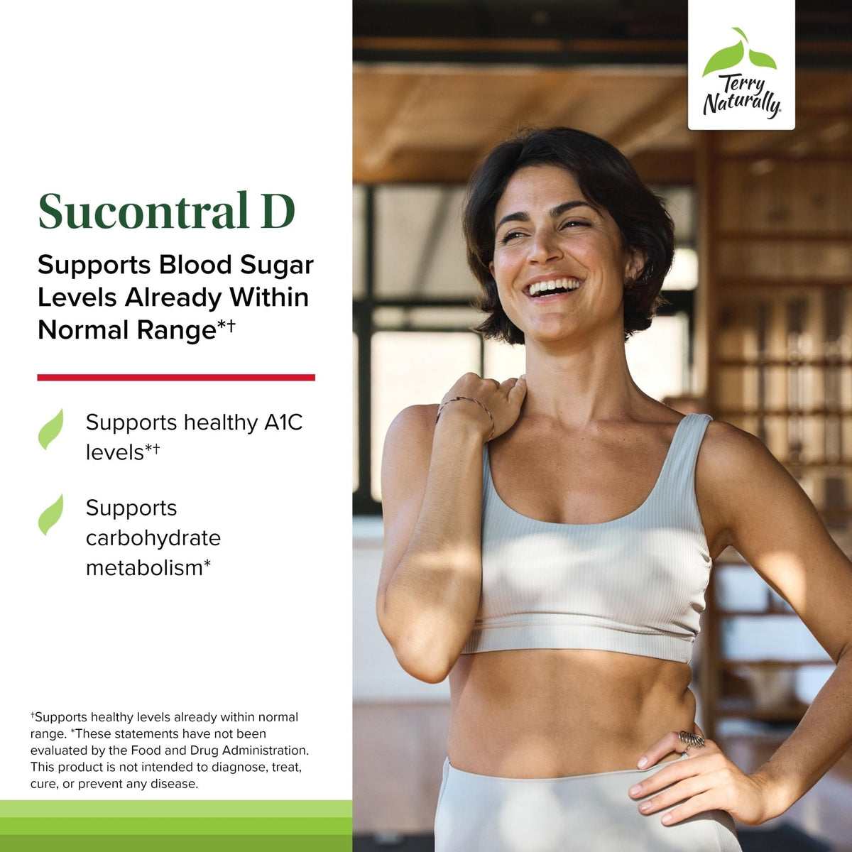 Terry Naturally Sucontral D - B-Complex & Folate Supplement - Carbohydrate Metabolism Support - Vitamin & Mineral Supplement with Zinc & Chromium - Maple Wellness Supplements