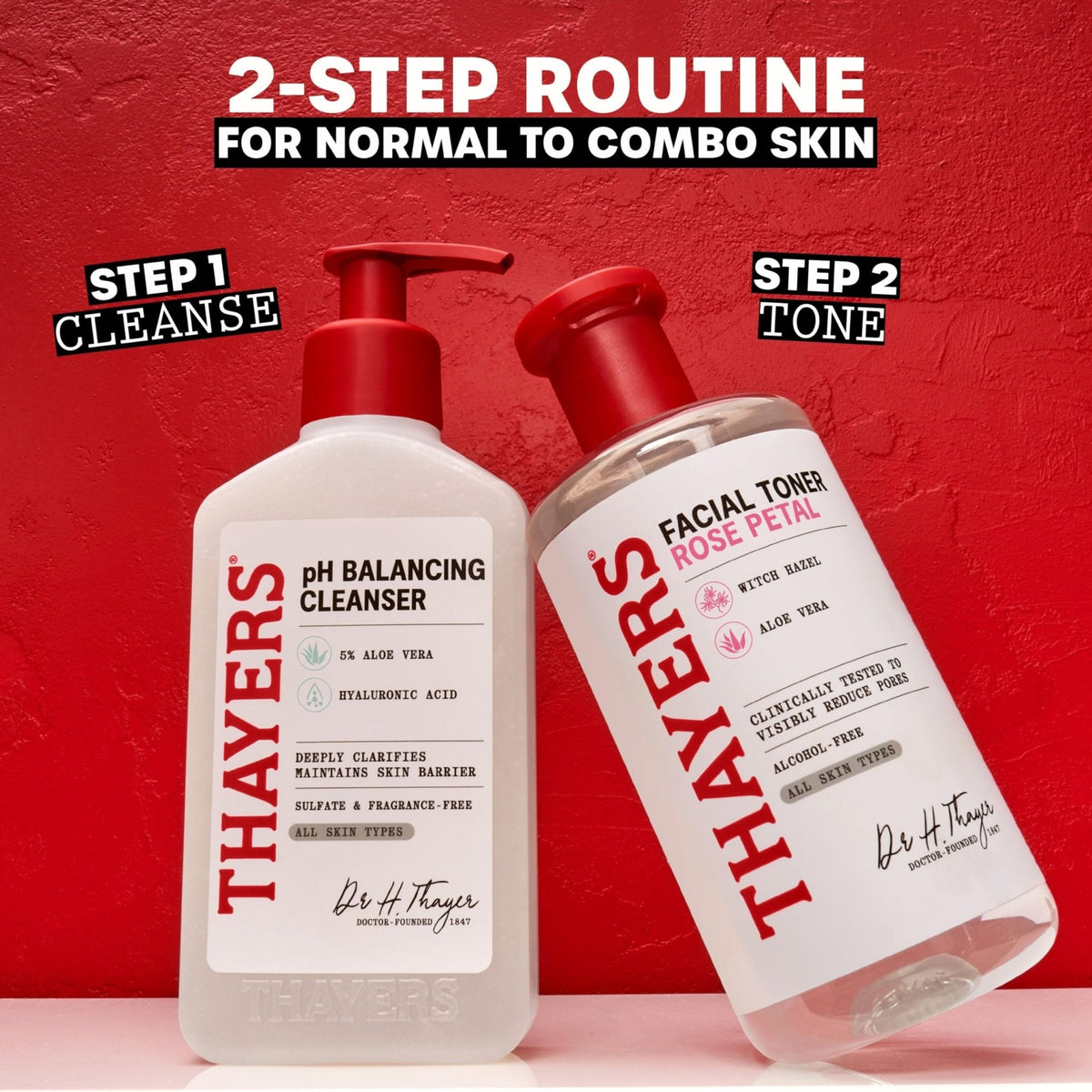 THAYERS pH Balancing Daily Cleanser, Face Wash with Aloe Vera, Gentle and Hydrating Skin Care for Dry, Oily, or Acne Prone Skin, 8 FL Oz. - Maple Wellness Supplements