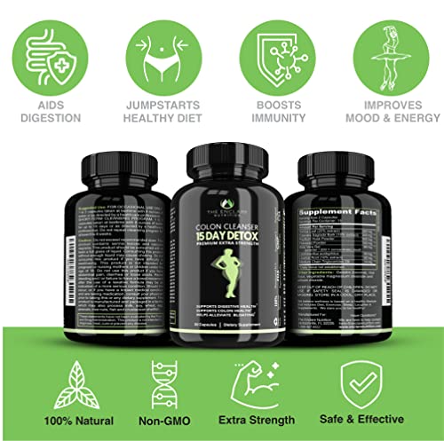 THE ENCLARE NUTRITION Colon Cleanser Detox. Premium 15 Day Fast-Acting Diet Pills - Maple Wellness Supplements