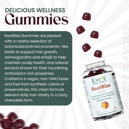The EverÉ Natural Alchemy Evere RootRise Gummies - Shilajit + Ashwagandha Gummies - Maple Wellness Supplements