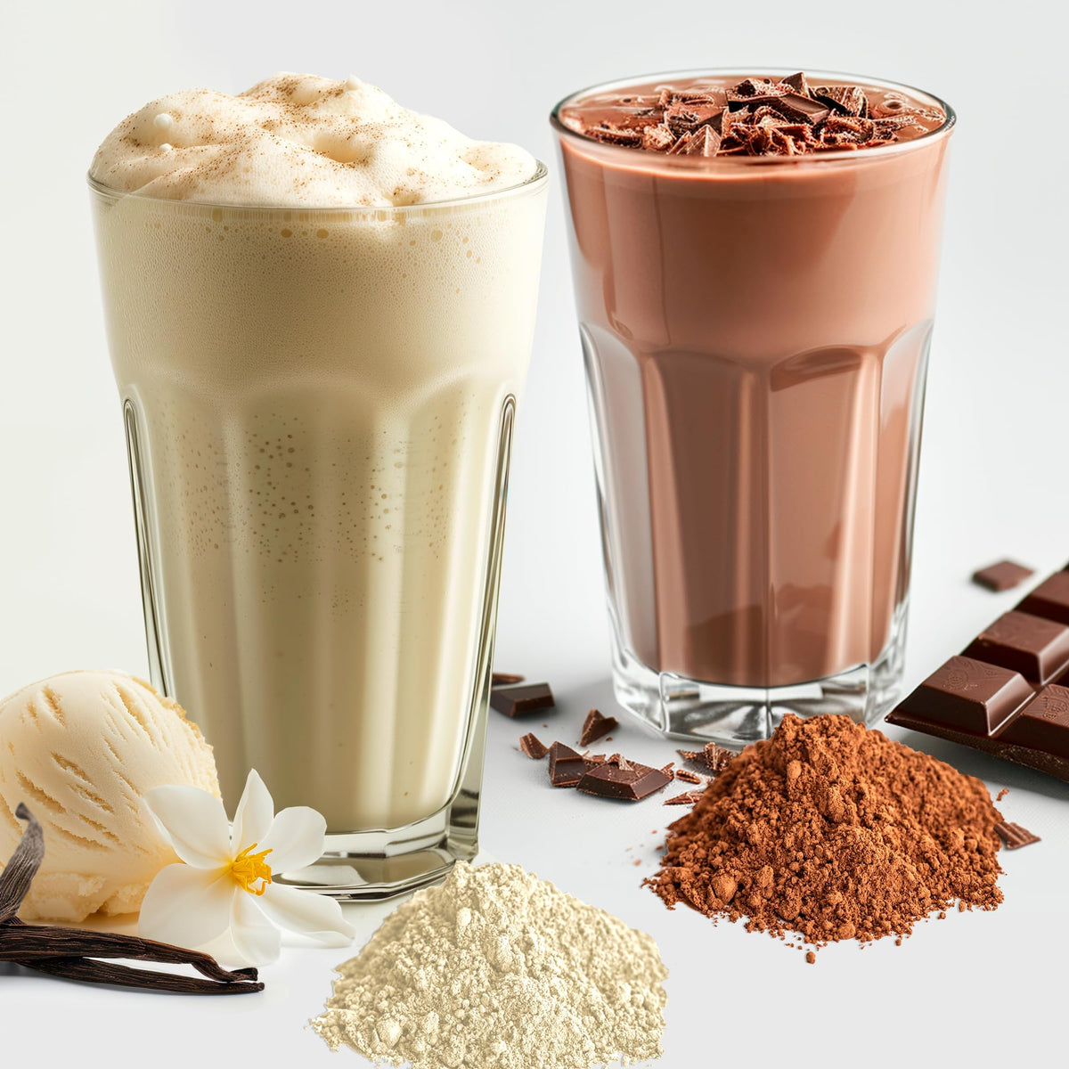 The Fittest Whole Feast Beef Protein Powder - Milk Chocolate - Grass Fed Nose to Tail Carnivore Blend Including Liver, Colostrum and Whole Bone - BCAAs - 14g Collagen, 21g Total Protein - Maple Wellness Supplements