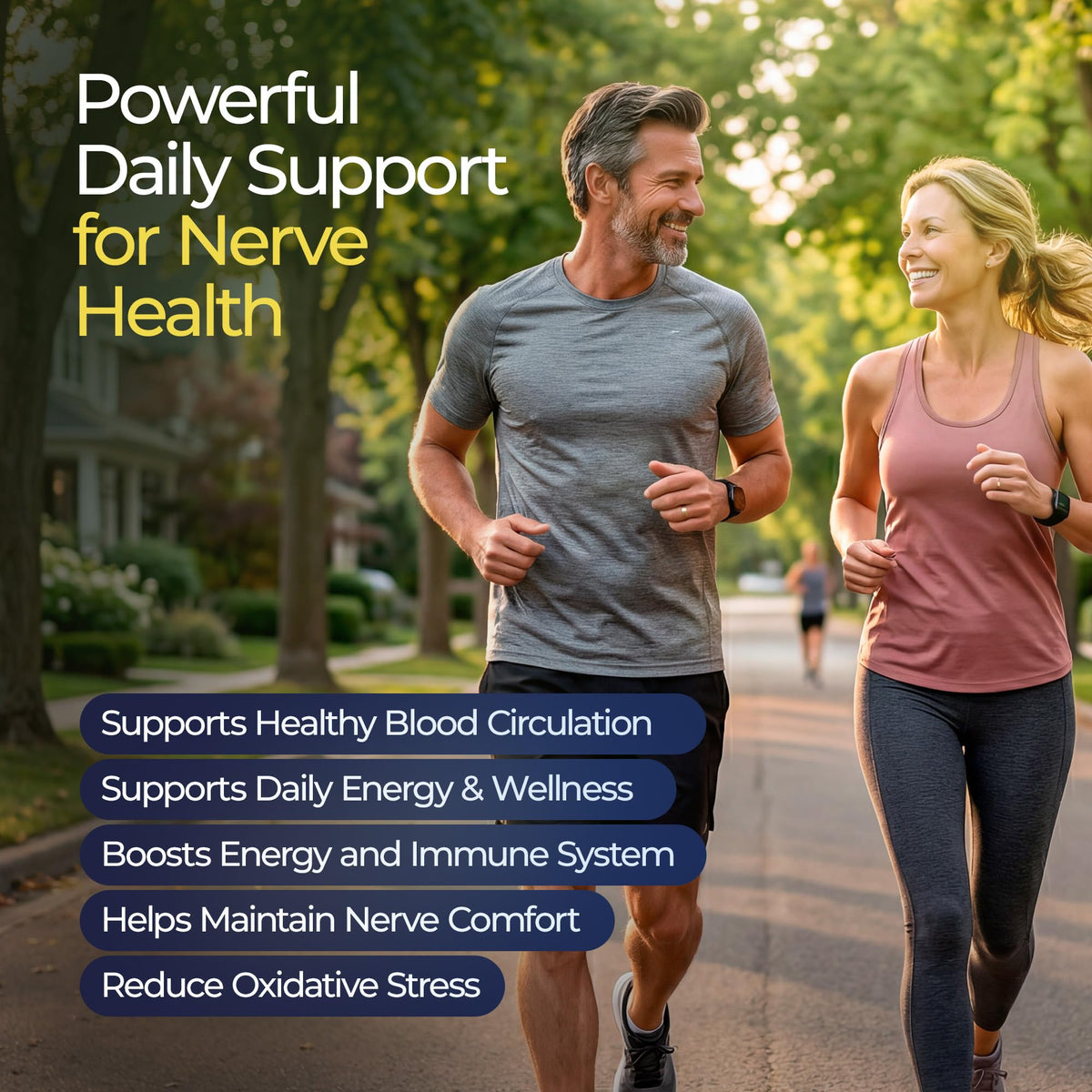 The Nerve Brand Neuropathy Support Gummies, 600 mg R Alpha Lipoic Acid Gummies with B1 B6 B12 and Lion’s Mane, Sugar Free Daily Nerve Health Supplement, 30 Day Supply - Maple Wellness Supplements