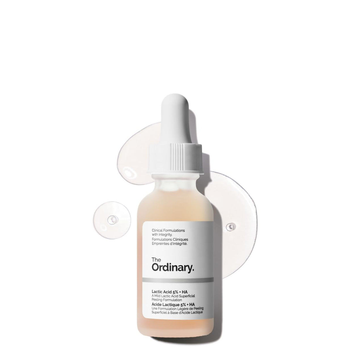 The Ordinary Lactic Acid 5% + Hyaluronic Acid 2%, Gentle Exfoliating Serum for Smoother Skin, 1 Fl Oz - Maple Wellness Supplements