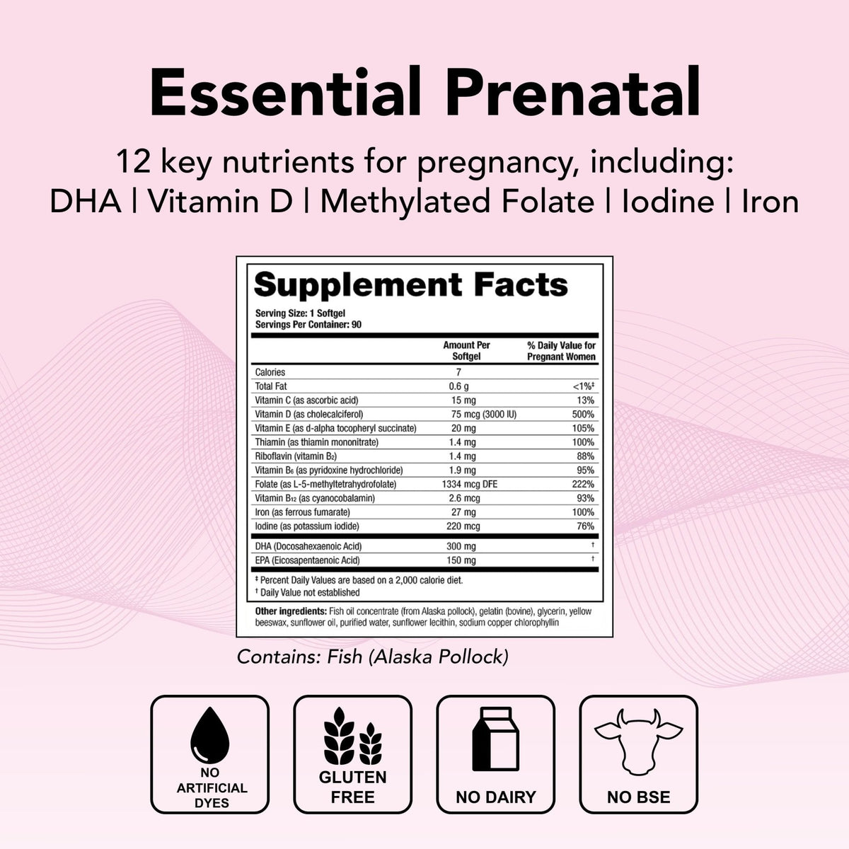Theralogix TheraNatal One Prenatal Vitamin - 90-Day Supply - Prenatal Multivitamin - Maple Wellness Supplements